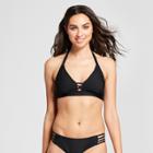 Women's Ribbed Bralette Bikini Top - Mossimo Black