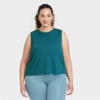 All In Motion Women's Plus Size Crop Active Tank Top - All In
