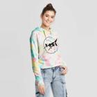 Women's Nasa Tie Dye Cropped Hoodie Sweatshirt (juniors') - Xs, Women's, Gray