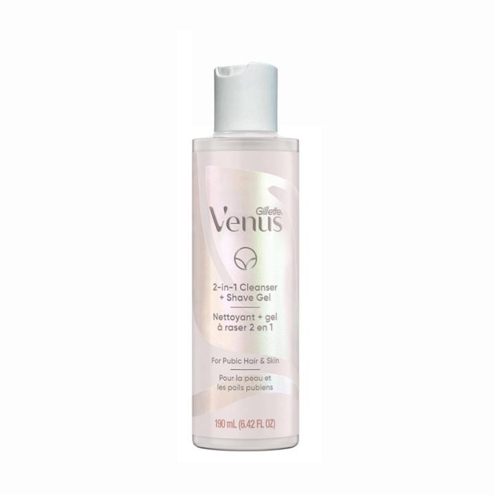 Venus For Pubic Hair And Skin Women's 2-in-1 Cleanser + Shave Gel