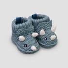 Baby Boys' Knit Dino Slippers - Just One You Made By Carter's Blue