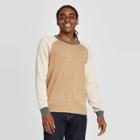 Men's Colorblock Regular Fit Crew Neck Sweater - Goodfellow & Co Brown