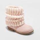Toddler Girls' Helena Fleece Sweater Fashion Boots Cat & Jack - Pink