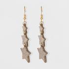 Linear Three Star Drop Earrings - Wild Fable Pink