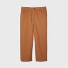 Women's Plus Size Wide Leg Ankle Length Chino Pants - Ava & Viv Orange