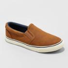 Boys' Enzo Slip On Sneakers - Cat & Jack Tan 13, Toddler Boy's, Brown