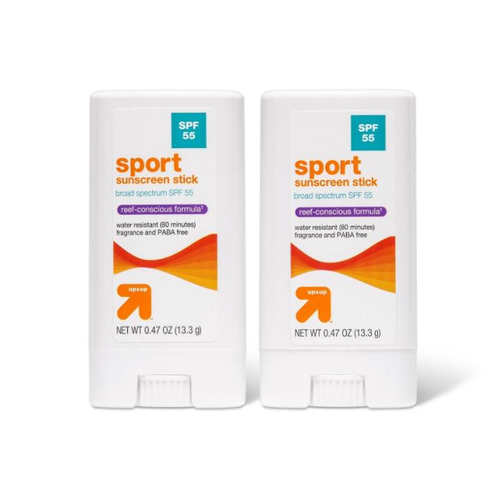 New Adult Sport Sunscreen Stick - Spf 55 - 2pk/0.5oz - Up & Up