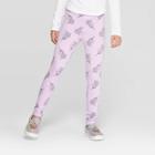 Girls' Unicorn Leggings - Cat & Jack Lilac S, Girl's, Size:
