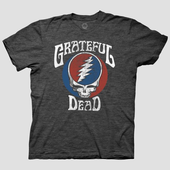 Men's Grateful Dead Short Sleeve Graphic T-shirt Charcoal Heather