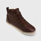 Boys' Florian Lace-up Zipper Sneakers - Cat & Jack Cognac