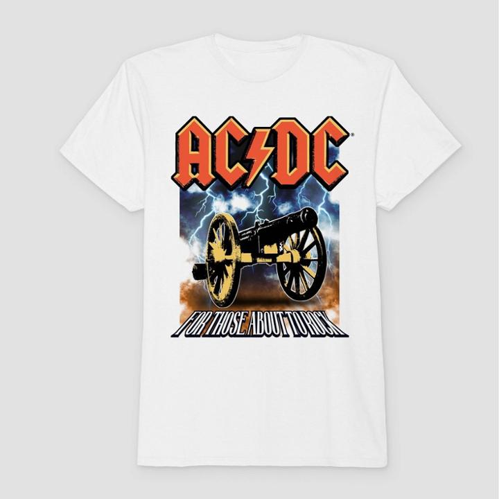 Boys' Ac/dc Short Sleeve Graphic T-shirt - White