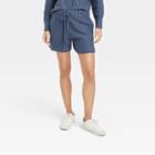 Women's High-rise Tie-front Jogger Shorts - Universal Thread Blue
