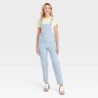 Women's Denim Boyfriend Overalls - Universal Thread Light Blue