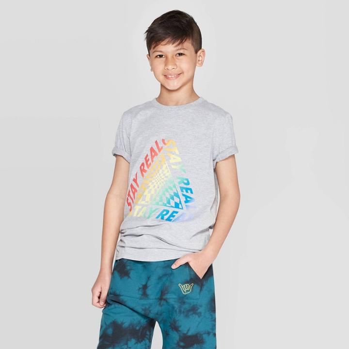 Target Boys' Short Sleeve Graphic T-shirt - Art Class Gray