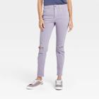 Women's High-rise Skinny Stretch Ankle Jeans - Universal Thread Lilac