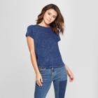 Women's Envelope Back Short Sleeve T-shirt - Universal Thread Indigo