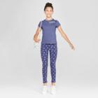 Girls' Star Fleece Lined Leggings - Cat & Jack Navy