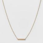 Square Tube Short Necklace - A New Day Gold
