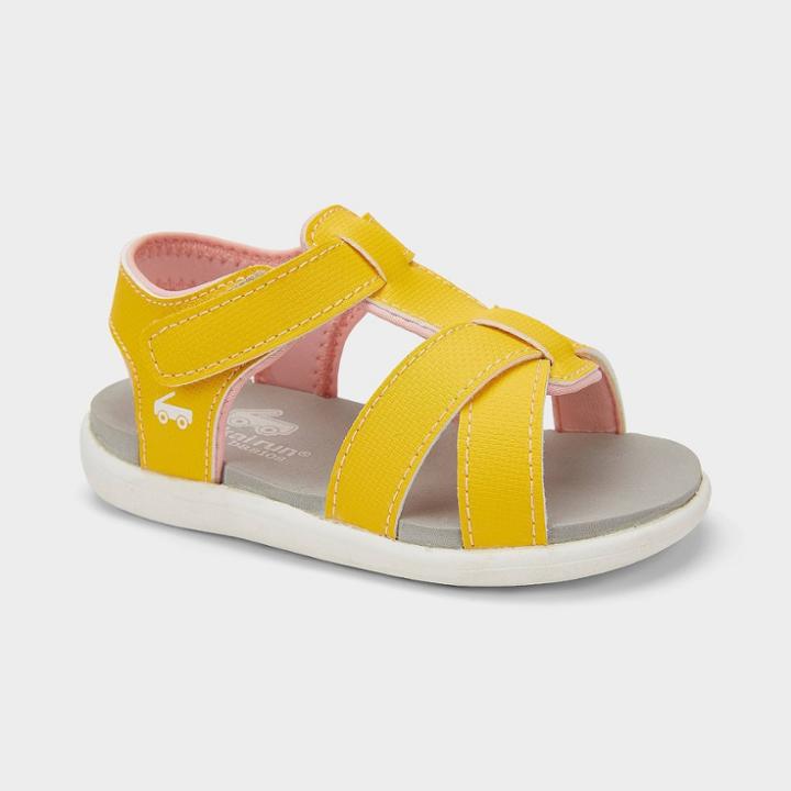 Toddler Girls' See Kai Run Basics Shayna Gladiator Sandals - Yellow