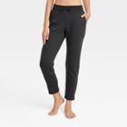 Women's Fleece Tapered Leg Pants - All In Motion Black