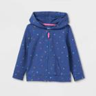 Toddler Girls' Knit Zip-up Hoodie Sweatshirt - Cat & Jack Blue