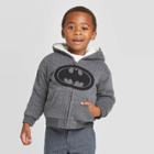 Toddler Boys' Warner Bros Dc Comics Hooded Sweatshirt - Heather Charcoal 3t, Boy's, Gray