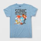 Girls' Sonic The Hedgehog Short Sleeve Graphic T-shirt - Blue