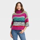 Women's Turtleneck Sweater - Knox Rose Raspberry