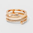 Target Sugarfix By Baublebar Wrap Ring With Crystal - Gold, Girl's