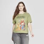 Women's Smokey Bear Plus Size Short Sleeve Crew Neck Babes In The Woods T-shirt (juniors') -