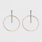 Pave Bar Earrings - A New Day Rose Gold