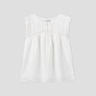 Women's Sleeveless Eyelet Blouse - Knox Rose White