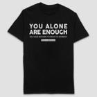 Boys' Maya Angelou You Alone Are Enough Short Sleeve Graphic T-shirt - Black