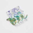 Two-tone Translucent Hair Claw Clip - Wild Fable Green/blue