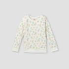 Girls' Adaptive Abdominal Access Star Pullover Sweatshirt - Cat & Jack Cream