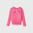 Girls' Long Sleeve 'dream Chaser' Cozy Pullover - Cat & Jack Pink