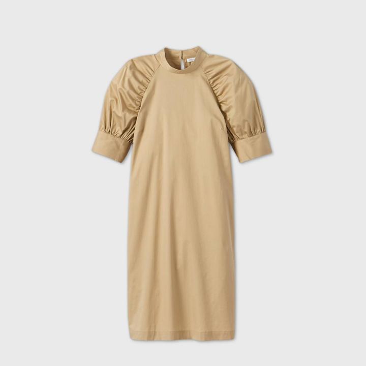 Women's Puff Elbow Sleeve Dress - Prologue Gray