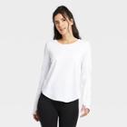Women's Long Sleeve Essential T-shirt - All In Motion True White