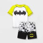 Toddler Boys' Warner Bros Batman Rash Guard Set - Yellow