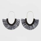 Sugarfix By Baublebar Festive Fringe Earrings - Black/white, Women's