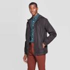 Men's Standard Fit Long Sleeve Lightweight Rain Jacket - Goodfellow & Co Black