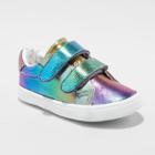 Toddler Girls' Macy Adjustable Easy Close Metallic Sneakers - Cat & Jack 5,