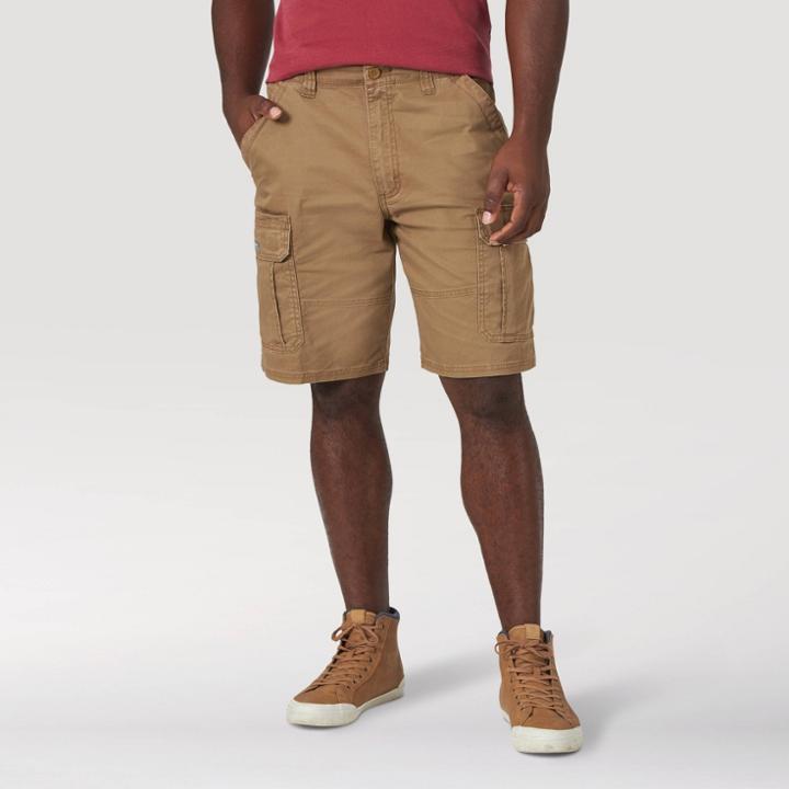 Wrangler Men's Big & Tall 10 Cargo Shorts - Khaki 44,