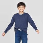 Boys' Long Sleeve Pullover Sweater - Cat & Jack Navy Xs, Boy's, Blue