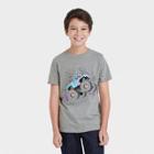 Boys' Monster Truck Graphic Short Sleeve T-shirt - Cat & Jack Heather Gray