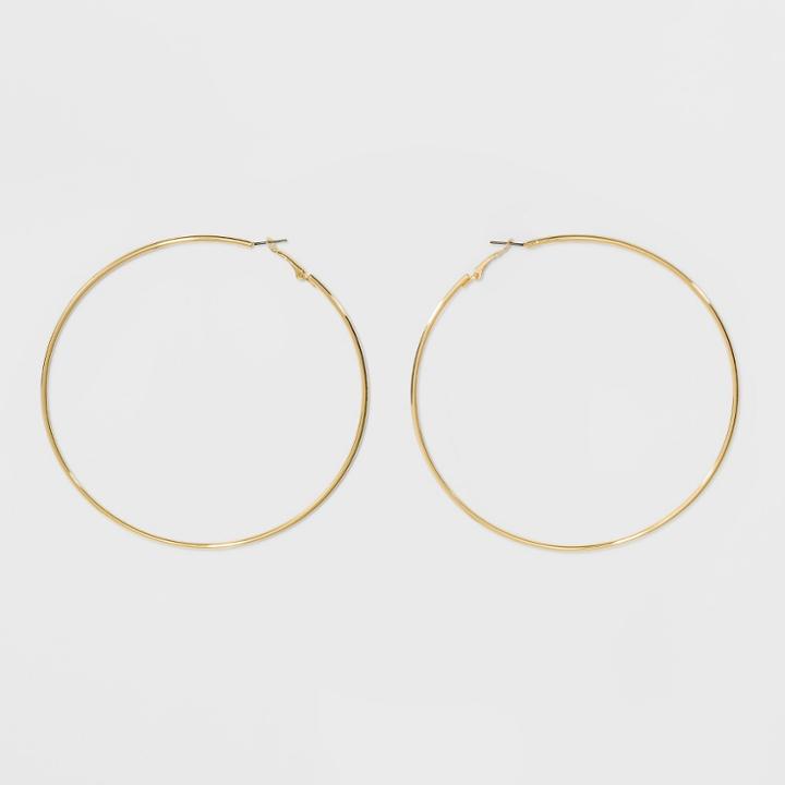 Target Large Hoop Earrings - Gold