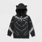Toddler Boys' Marvel Zip-up Hoodie Sweatshirt - Black