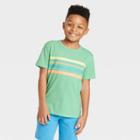 Boys' Short Sleeve Chest Striped T-shirt - Cat & Jack Green