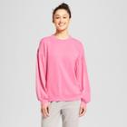 Women's Oversized Sleeve Pullover Sweatshirt - Mossimo Supply Co. Pink