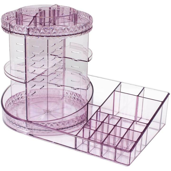 Sorbus Rotating Makeup Organizer Station - Purple